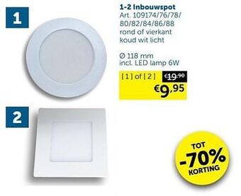 Zelfbouwmarkt Inbouwspot aanbieding