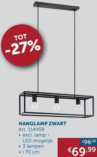 Hanglamp zwart