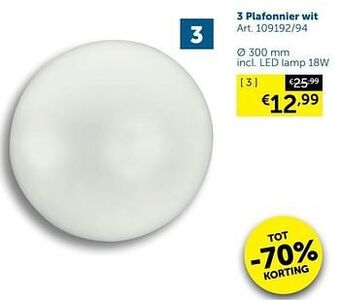 Zelfbouwmarkt Plafonnier wit aanbieding