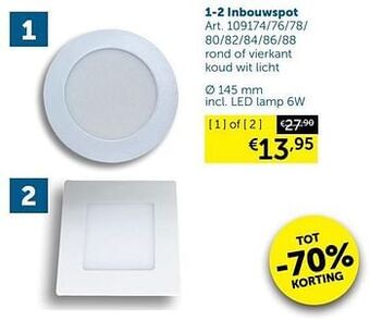 Zelfbouwmarkt Inbouwspot aanbieding