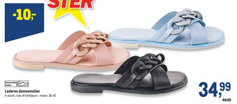 Makro Lederen damesmuilen aanbieding
