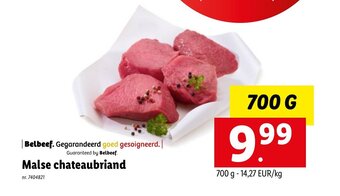 Lidl Malse chateaubriand 700g aanbieding