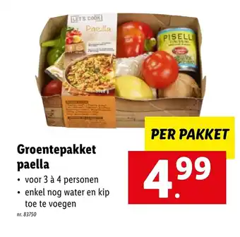 Lidl Groentenpakket paella aanbieding