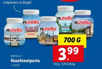 Lidl Hazelnootpasta 700g aanbieding