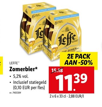 Lidl Leffe Zomerbier aanbieding