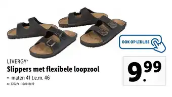 Lidl Livergy Slippers met flexibele loopzool aanbieding