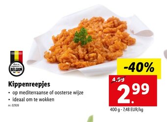 Lidl Kippenreepjes aanbieding