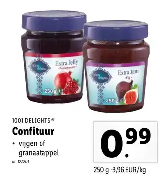 Lidl 1001 delights Confituur 250g aanbieding