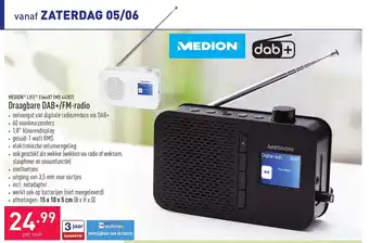 ALDI Medion Life Draagbare DAB+/FM-radio aanbieding