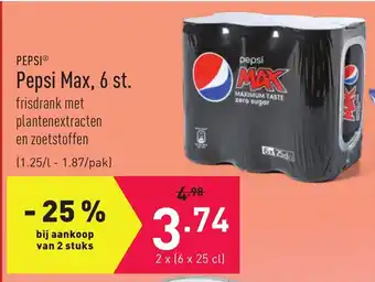 ALDI Pepsi Max, 6 st. aanbieding