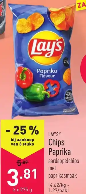 ALDI Lay's Chips Paprika aanbieding