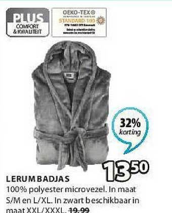 Jysk Lerum Badjas aanbieding