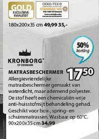 Jysk Matrasbeschermer aanbieding