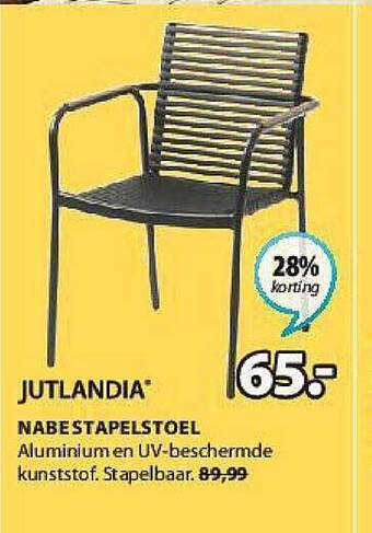 Jysk Nabe Stapelstoel aanbieding