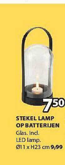 Jysk Stekel Lamp Op Batterijen aanbieding