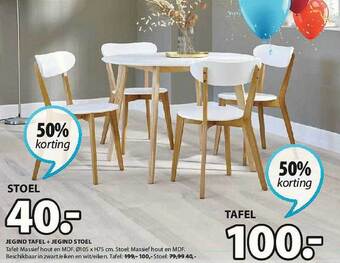 Jegind Tafel, Jegind Stoel
