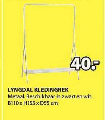 Jysk Lyngdal Kledingrek aanbieding