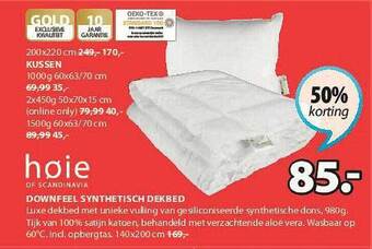 Downfeel Synthetisch Dekbed