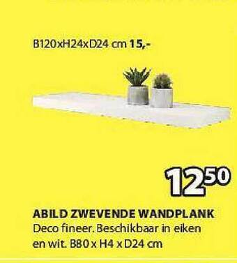 Jysk Abild Zwevende Wandplank aanbieding