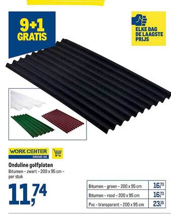 Makro Onduline Golfplaten aanbieding