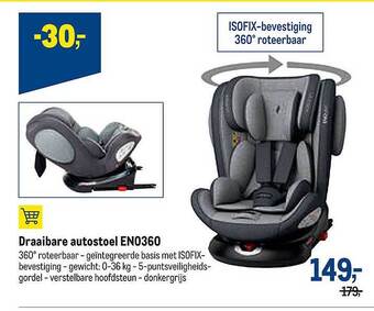 Makro Draaibare Autostoel aanbieding