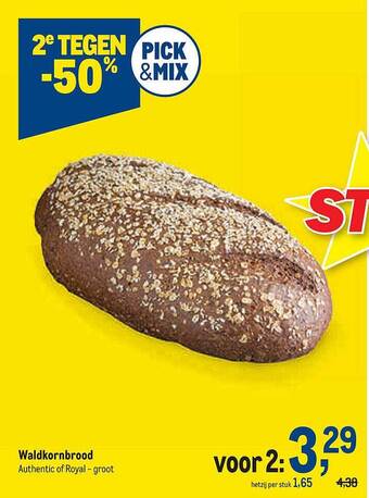 Makro Waldkornbrood aanbieding