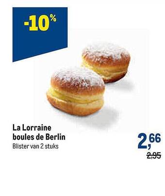 Makro La Lorraine Boules De Berlin aanbieding