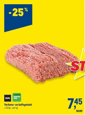 Makro Varkens En Kalfsgehakt aanbieding