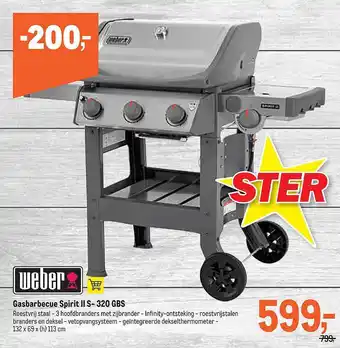 Makro Gasbarbecue Spirit aanbieding
