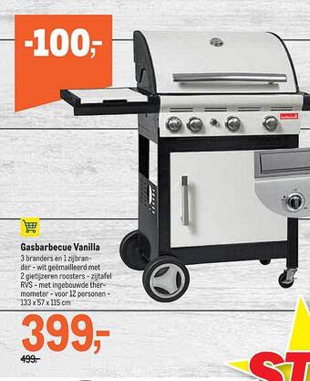 Makro Gasbarbecue Vanilla aanbieding