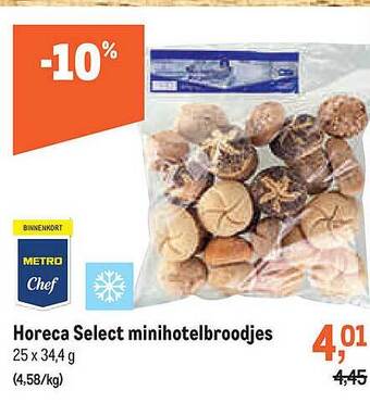 Makro Horeca Select Minihotelbroodjes aanbieding