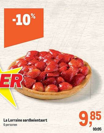 Makro La Lorraine Aardbeientaart aanbieding