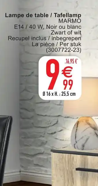Cora Lampe de table/Tafellamp aanbieding
