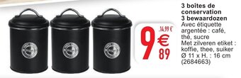Cora 3 boites de conservation 3 bewaardozen aanbieding