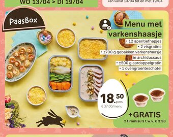 Bon Ap Menu met varkenshaasje aanbieding