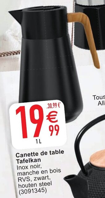 Cora Canette de table Tafelkan aanbieding