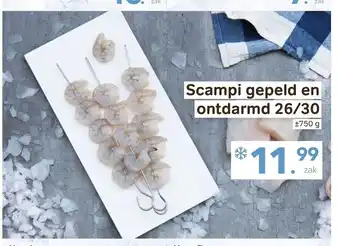 Bon Ap Scampi gepeld en ontdarmd 26/30 750 g aanbieding