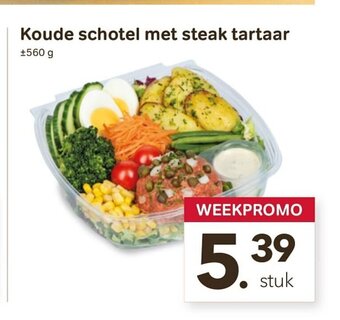 Koude schotel met steak tartaar 560 g