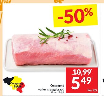 Intermarché Ontbeend varkensruggebraad aanbieding