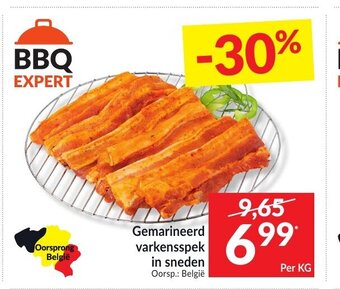 Intermarché Gemarineerd varkensspek in sneden aanbieding
