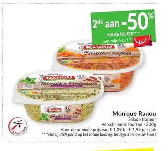 Intermarché Monique Ranou Salade traiteur 300 g aanbieding