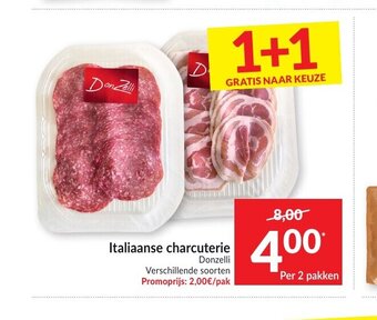 Intermarché Italiaanse charcuterie per 2 pakken aanbieding
