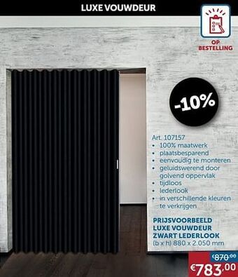 Zelfbouwmarkt Luxe vouwdeur aanbieding