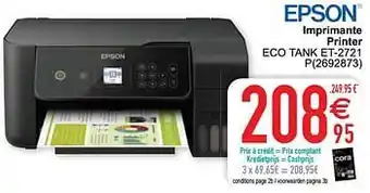 Cora Epson imprimante printer eco tank et-2721 p aanbieding
