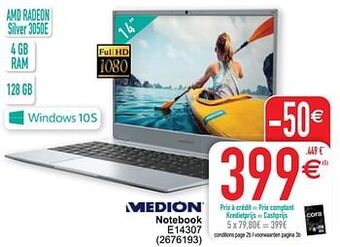 Cora Medion notebook e14307 aanbieding