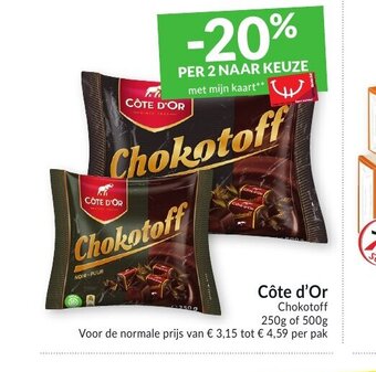 Cote d'Or Chokotoff 250g of 500g