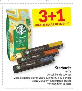 Intermarché Starbucks Koffie per pak aanbieding