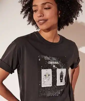 Etam T-shirt met astrale print ’tarot’ - S - ZWART - Etam aanbieding