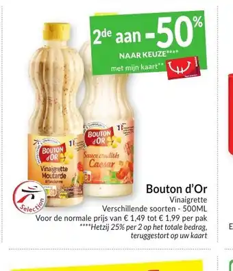 Intermarché Bouton d'Or Vinaigrette Verschillende soorten - 500 ml per pak aanbieding