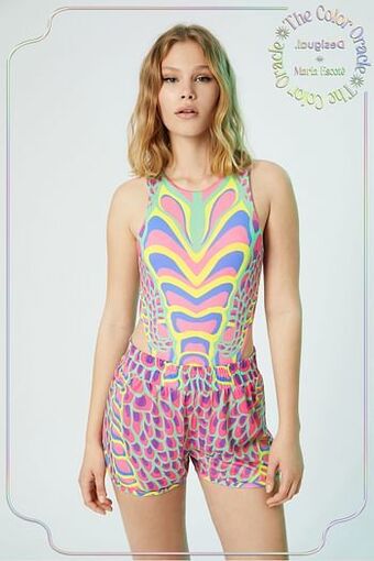 Desigual Hoge korte body - RED - XL aanbieding